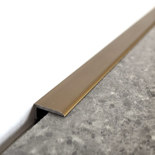 Plinta mini bronze din aluminiu CLIPLIST 1,5X18 - imagine 4