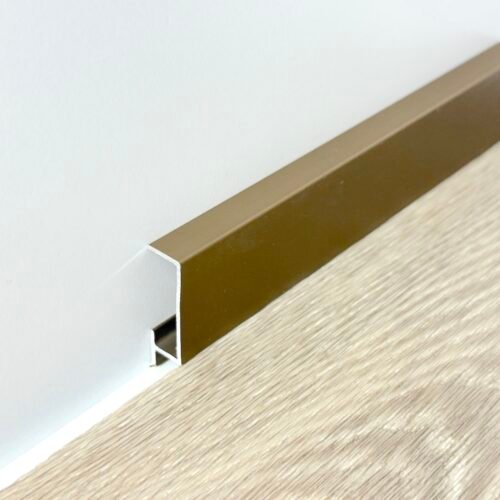 Mini plinta bronze din aluminiu CLIPLIST 30X10